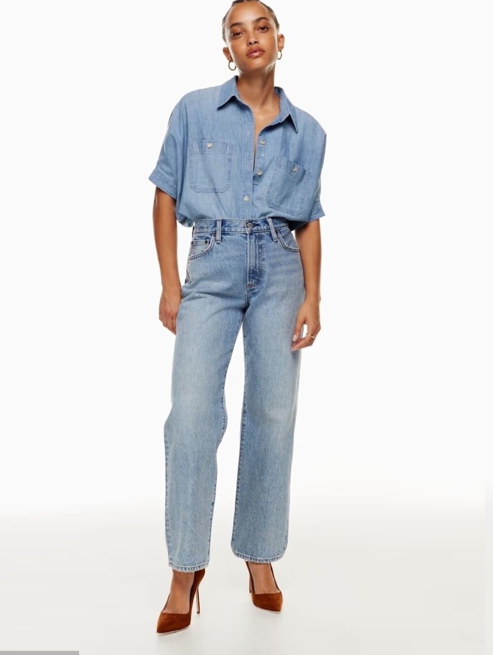 Aritzia Denim Forum The Marlo High Rise Loose 30L Size 26
